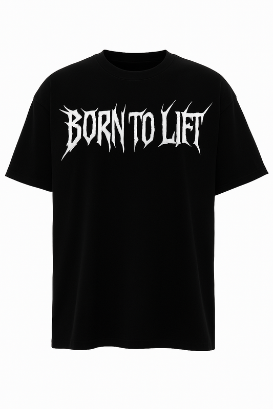 BORN TO LIFT OVERSIZED PREMIUM TEE SHIRT
