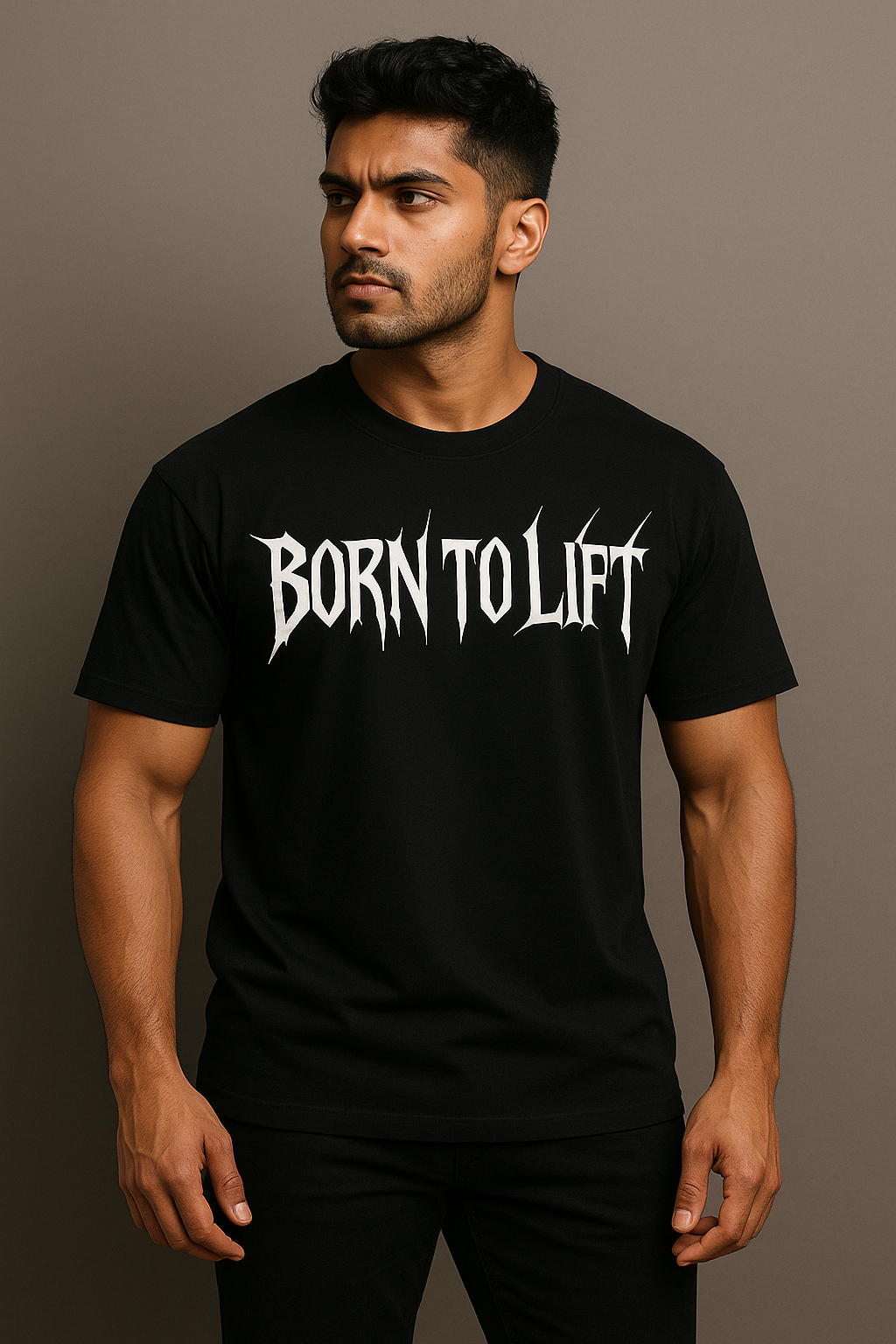 BORN TO LIFT OVERSIZED PREMIUM TEE SHIRT