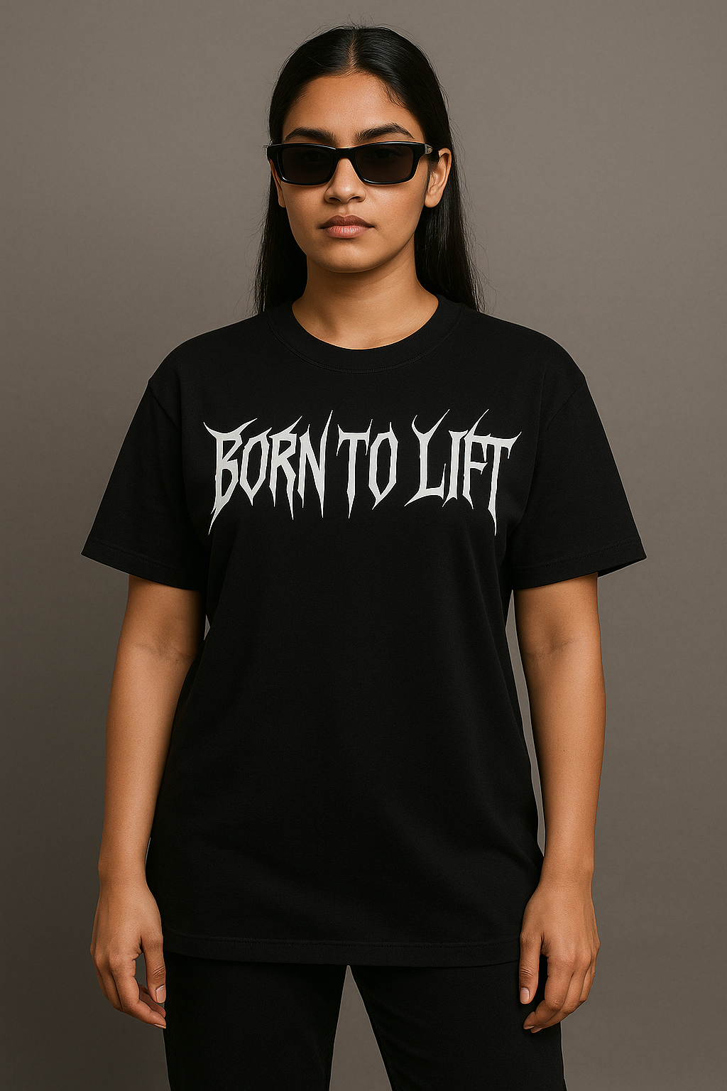 BORN TO LIFT OVERSIZED PREMIUM TEE SHIRT